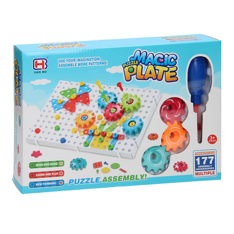 Ingranaggi a vite Magic Plate, 177 pz.