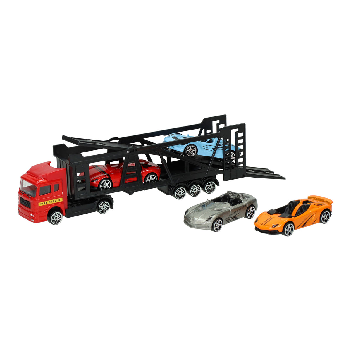 Lobbes Toys BV trasportatore pressofuso con 4 auto