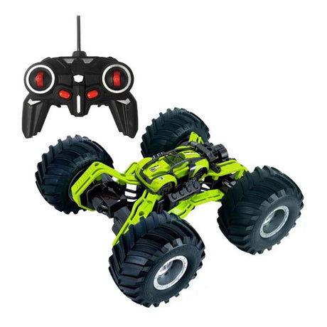 Rc race monstertruck met rookfunctie - groen