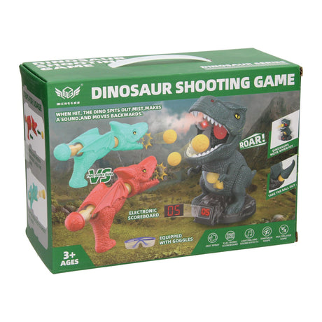 Lanciatore di palle che muove il bersaglio del dinosauro