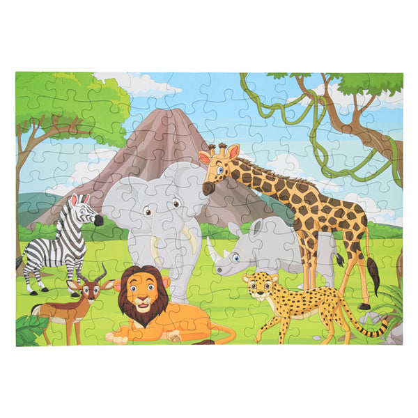 Puzzle da pavimento animali selvatici, 100 pz.