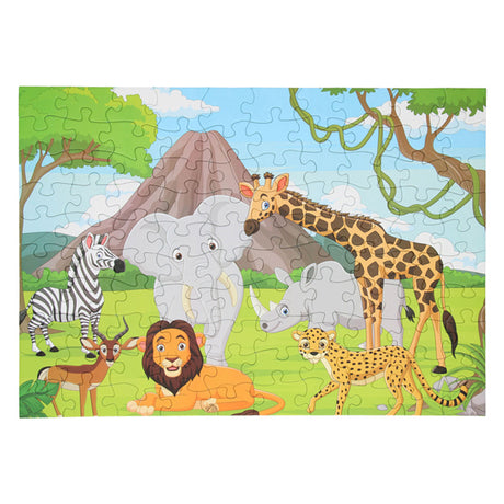 Puzzle da pavimento animali selvatici, 100 pz.