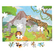 Puzzle da pavimento animali selvatici, 100 pz.