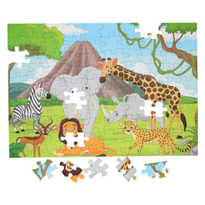 Puzzle da pavimento animali selvatici, 100 pz.