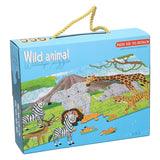 Puzzle da pavimento animali selvatici, 100 pz.