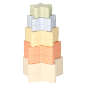 Scatole a forma di torre impilabili per bambini, pastello, 5 pz.