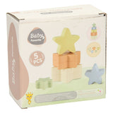 Scatole a forma di torre impilabili per bambini, pastello, 5 pz.