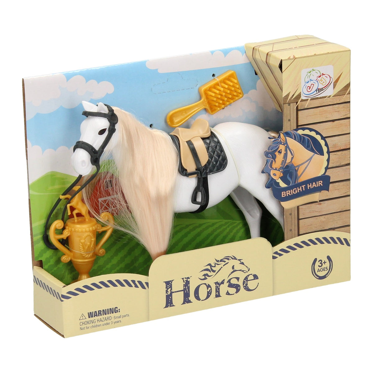 Cavallo con pettine e coppa