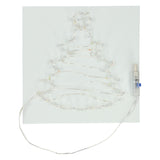 Albero di Natale in corda artistica con luci a LED