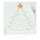 Albero di Natale in corda artistica con luci a LED
