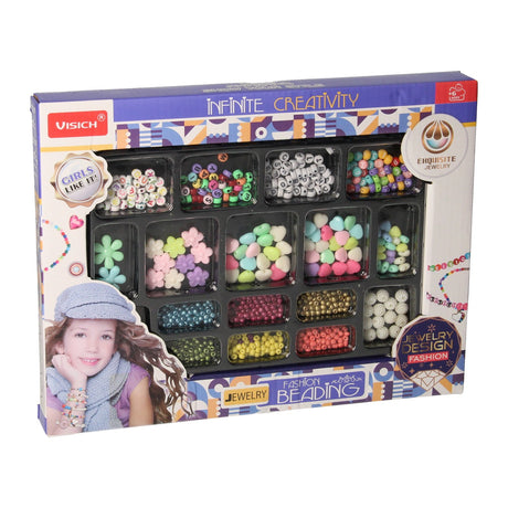 Set di perline per creazione di gioielli pastello metallizzato