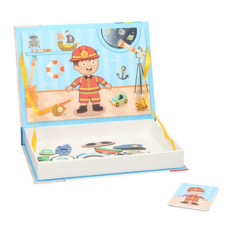Giocattoli Lobbes ad es. libro magnetico - abiti da bambino, 59 pz.