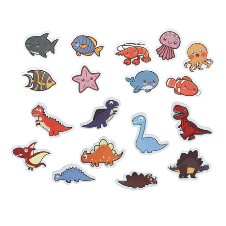 Lobbes bagnoschiuma figure animali marini dinosauri