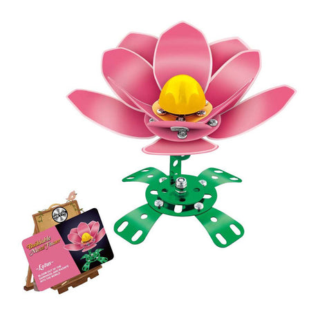 Set costruzione lobbes in metallo rosa papavero