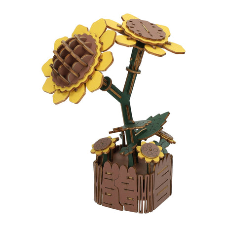 Giocattoli Lobbes ad es. Kit di costruzione in legno Lobbes girasoli 3D - giocattoli creativi 121 pz.