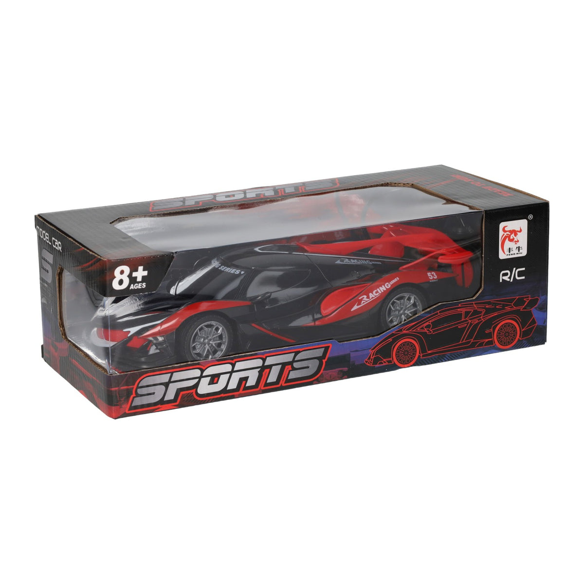 Auto da corsa rossa RC