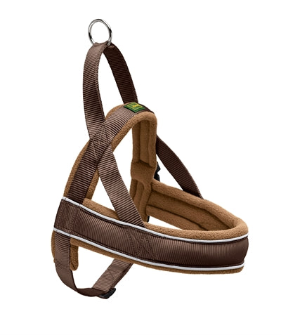 Pettorina Hunter norvegese da corsa in nylon marrone cognac