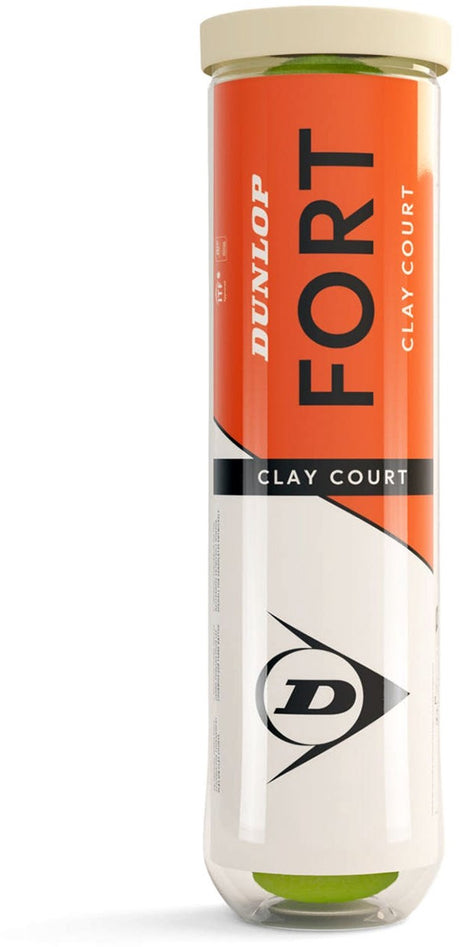 Dunlop - campo in terra battuta - 4 tappi - palline da tennis - gialle