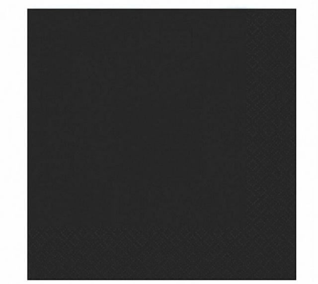 Tovaglioli Duni neri 33x33 cm velina 3 strati FSC confezione da 20 tovaglioli