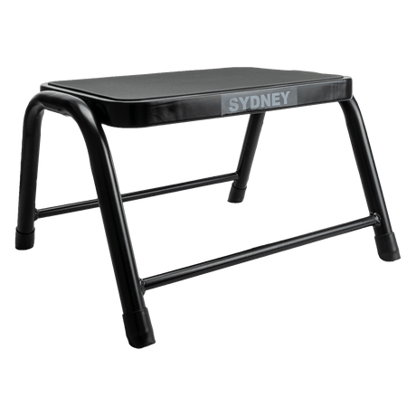 Sgabello Sydney in acciaio nero
