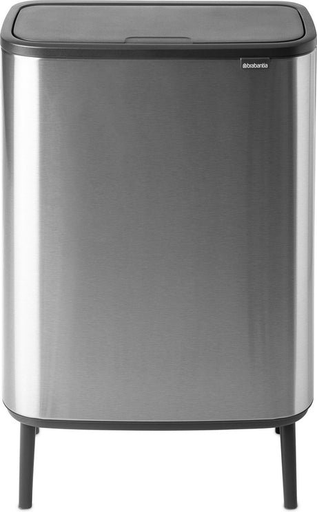 Brabantia bo touch bin hi pattumiera - 60 litri - 1 scomparto - acciaio opaco anti-impronta