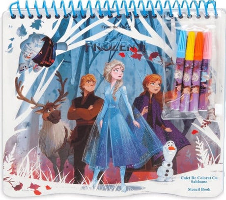 Libro da colorare Van der Doelen Disney Frozen2 con modello e adesivi, 5 parti