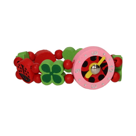 Guarda la coccinella di legno