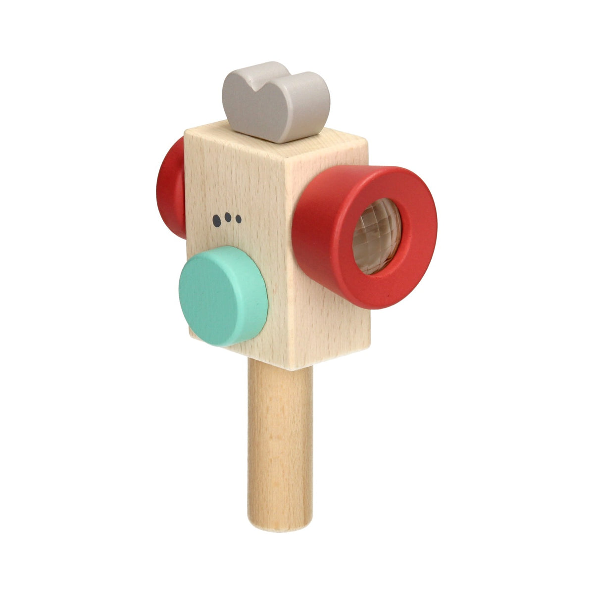 Videocamera in legno - rosso