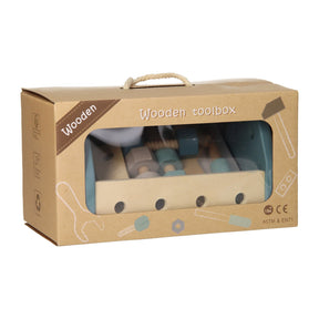 Reedschapkist di legno - blu