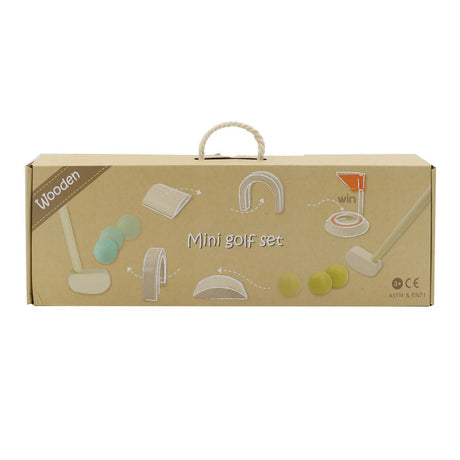 Set da golf nano in legno Lobbes, 8 pezzi.