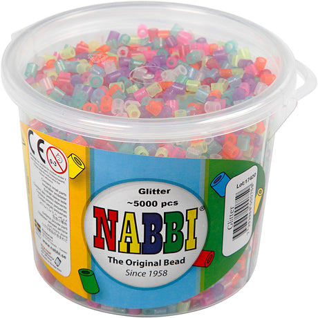 Https: www.cchobby.nl perline termoadesive-misura-5x5-mm-misura-foro-2-5-mm-medio-colori-glitter-5000-pezzo-1-secchio-75242