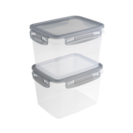 Set congelatore Sunware Club Cuisine con clip set da 2 1,9l grigio trasparente