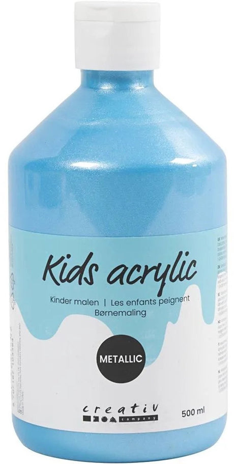 Vernice acrilica metallizzata A-color, azzurro, 03- metallizzato, 500 ml