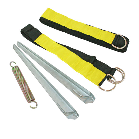 Cinghia antivento Tentsafe fluorescente per la veranda con parti in nastro fluorescente