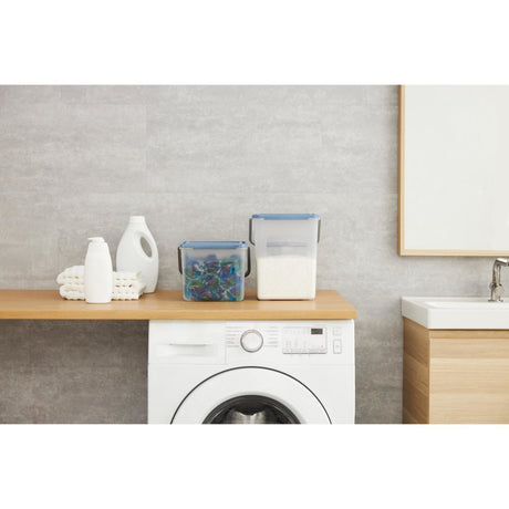 Contenitore per detersivo Rotho da 4,5 l blu orizzonte trasparente