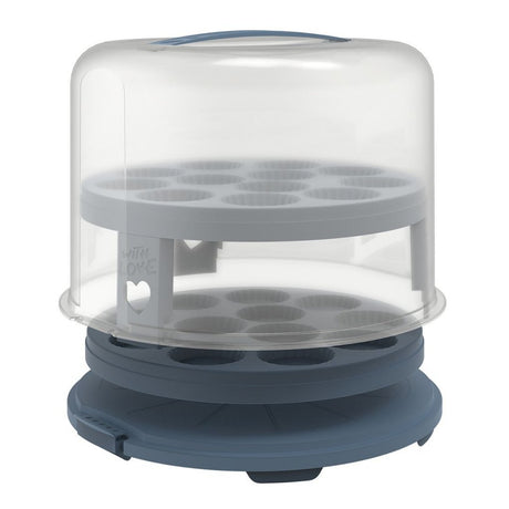 Rotho Fresh Cake Box XL con vassoi - BPA free - con clip chiudibili a chiave - adatta anche per cupcakes, facile da trasportare grazie alla maniglia