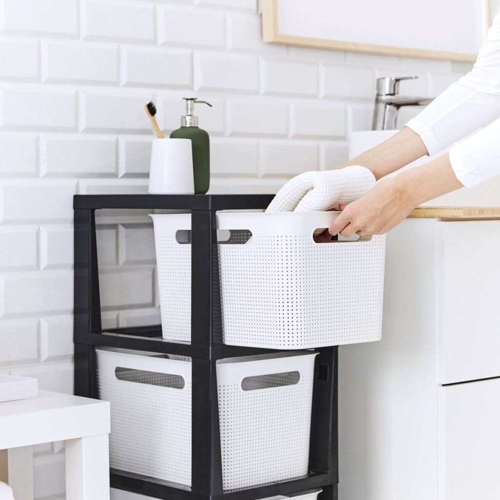 Cassettiera di design Rotho Brisen 3x16l bianca