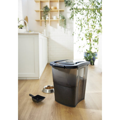 Contenitore per alimenti per animali Rotho Archie 38l antracite trasparente