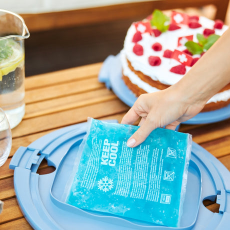 Scatola per torte fresche Rotho cool orizzonte blu