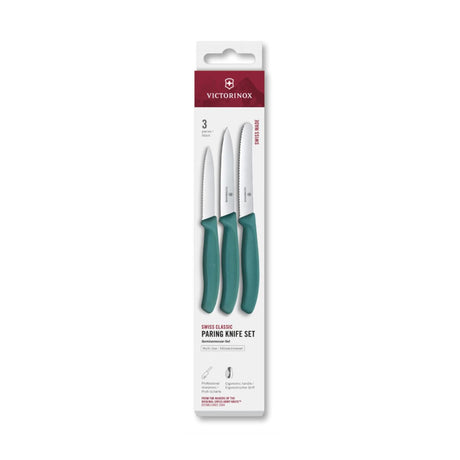 Set coltelli sbucciatori Victorinox 3 pezzi verde