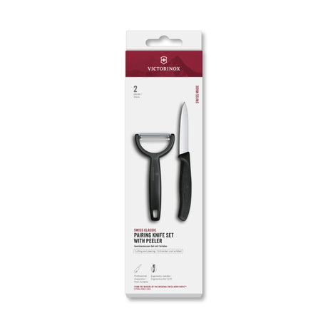 Coltello sbucciatore Victorinox + pelapatate a Y nero