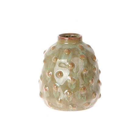 Vaso Hbx natural living bozzola ø10.5xh12cm verde oliva