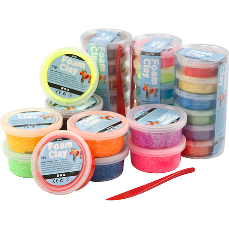 Argilla espansa https: www.cchobby.nl foam-clayr-glitter-diverse-colors-28-doosje-1-doos