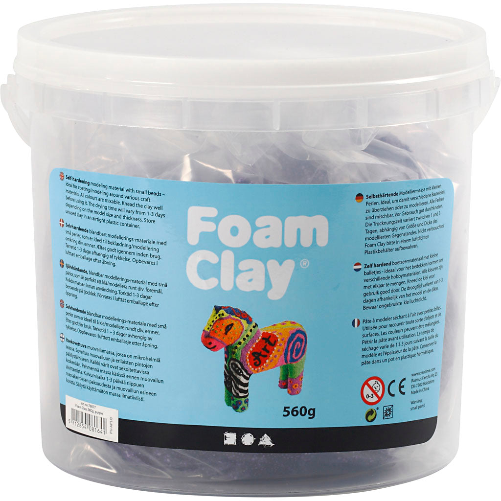 Argilla schiumosa https: www.cchobby.nl foam-clayr-purple-560-gr-1-bucket