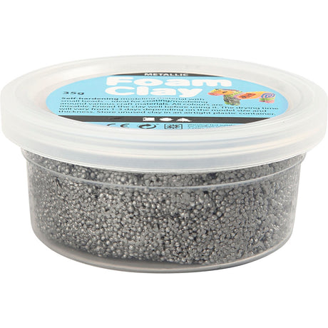 Foam clay - argento metallizzato, 35gr.