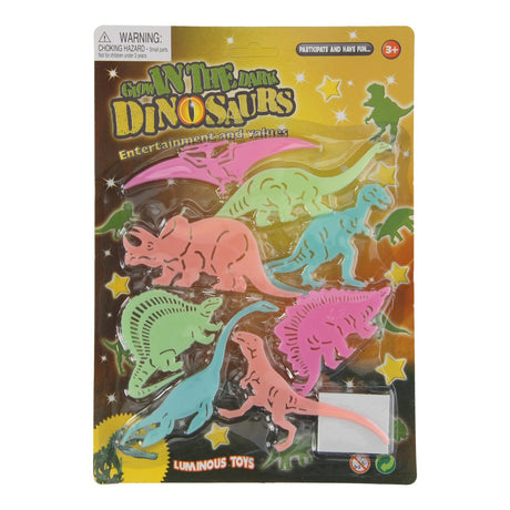 Dinosauri che si illuminano al buio