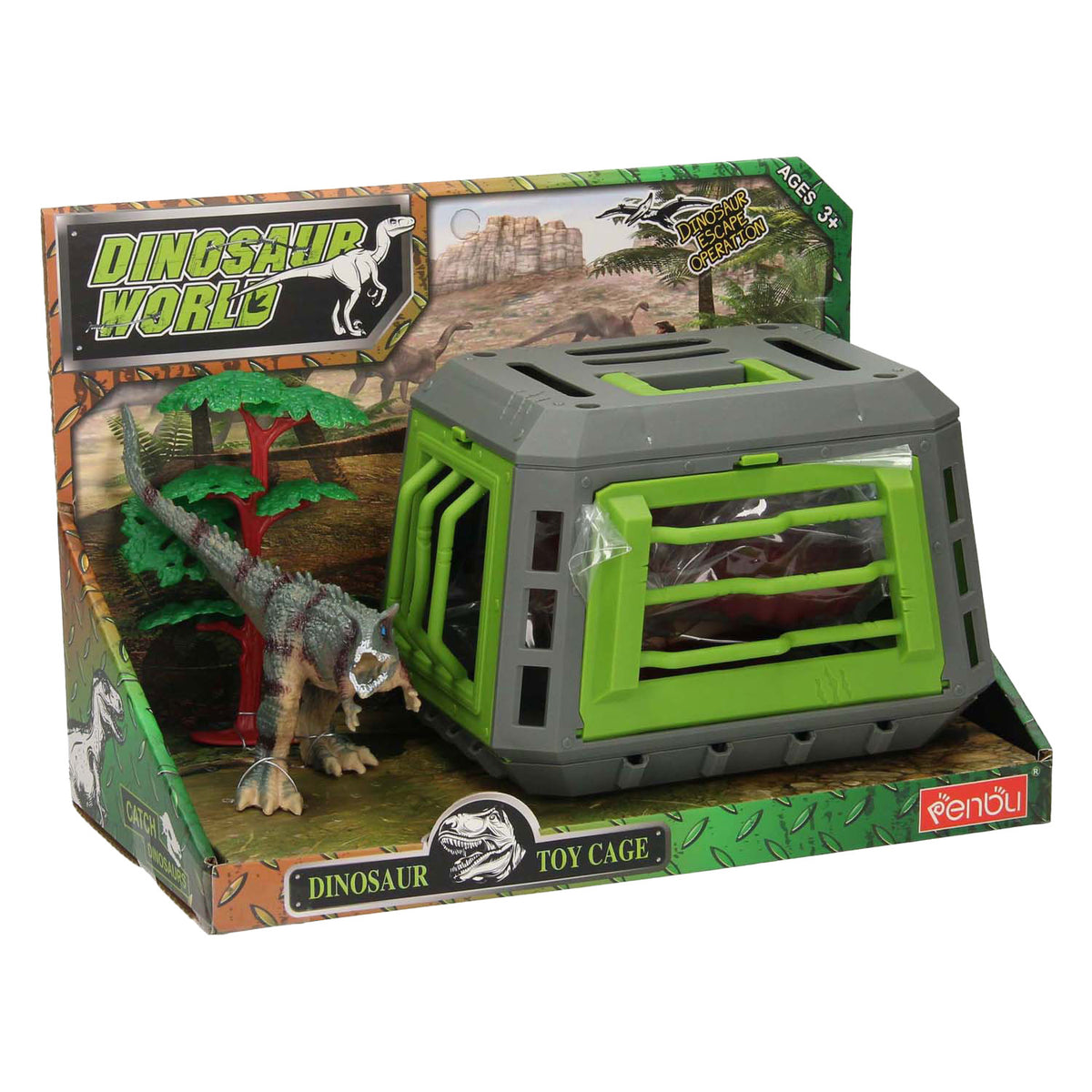 Set da gioco Dino con gabbia