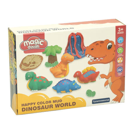 Set di argilla mondo dei dinosauri - 4 colori di argilla
