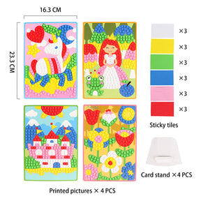 Kit artigianale per principessa collage mosaico