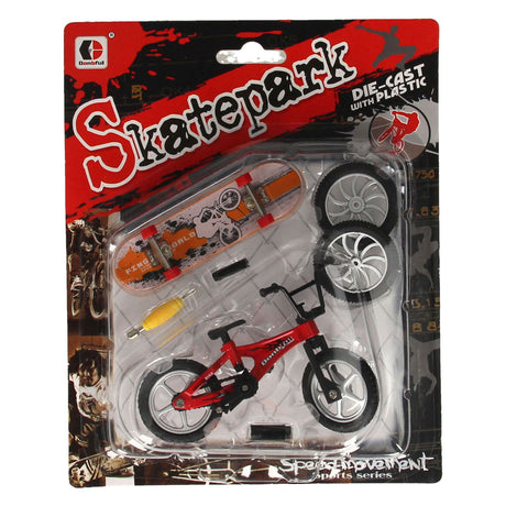 Bicicletta da stuntman con accessori